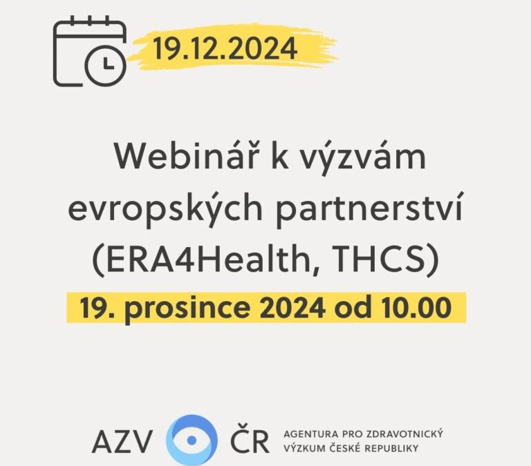Webinář ERA4Health, THCS