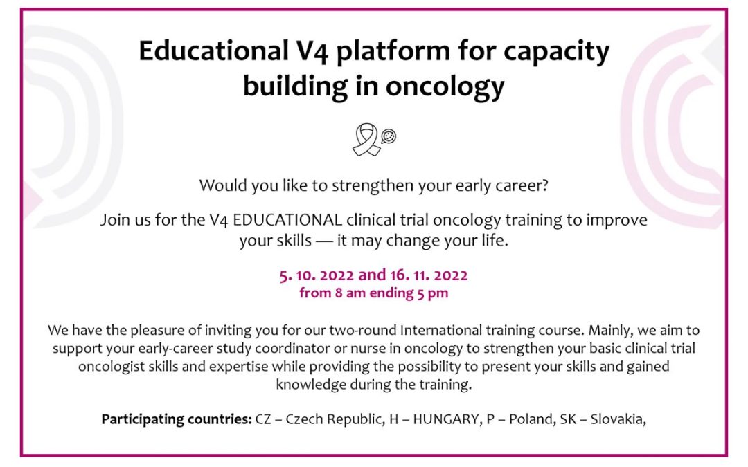 Educational V4 Platform for capacity building in oncology 2022