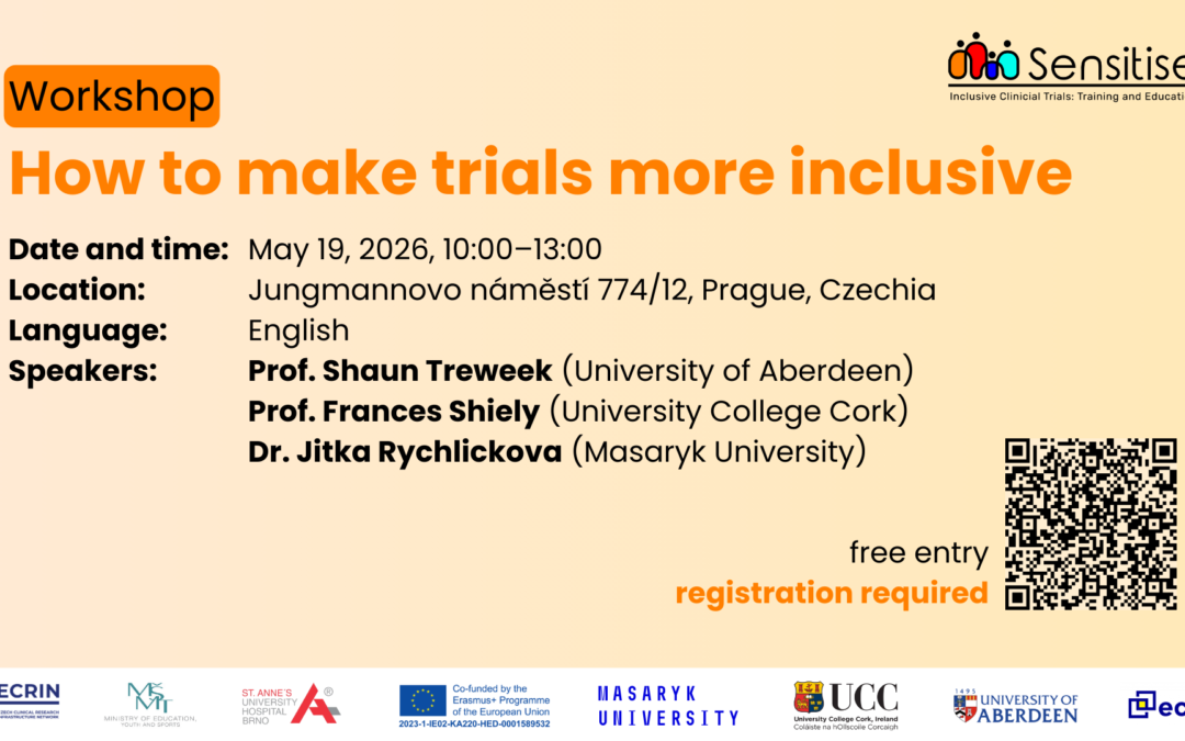 Workshop SENSITISE: Jak navrhovat inkluzivnější klinické studie