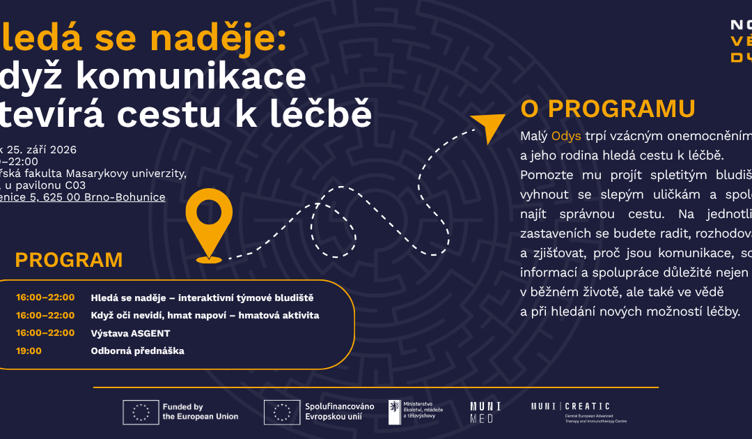 Když komunikace otevírá cestu k&nbsp;léčbě: CREATIC na Noci vědy 2026